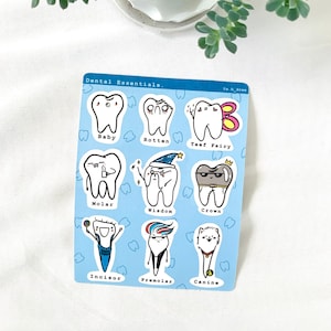 Dental Sticker sheet