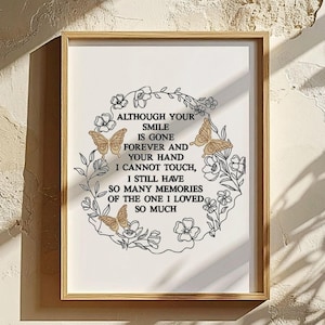 Memorial Quote Machine Embroidery | Butterfly Remembrance Digital Pattern Instant Download