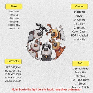 Pet Lovers Dog Machine Embroidery Pattern