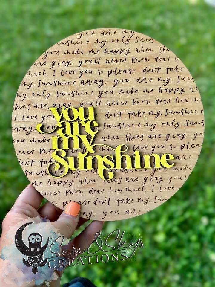 You Are My Sunshine - Etsy