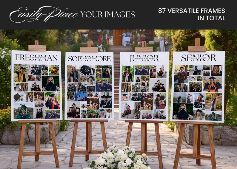 College Graduation Photo Collage Template Canva | Class of 2026 College ...
