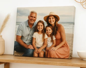 Aangepaste fotocanvasprint: gepersonaliseerde muurkunst, woondecoratiecadeau
