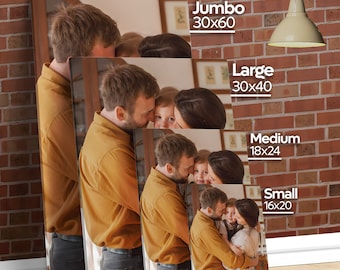 Aangepaste fotocanvasprint: gepersonaliseerde muurkunst, woondecoratiecadeau