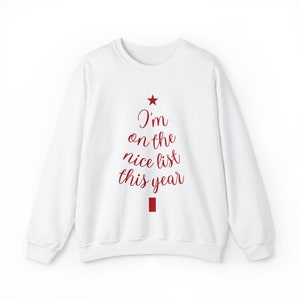 I&#39;m on the nice list this year - Unisex Heavy Blend™ Crewneck Sweatshirt