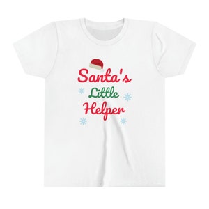 Santa&#39;s Little Helper, Christmas - Youth Short Sleeve Tee