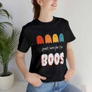 Just here for the Boo&#39;s, Halloween Women&#39;s Iconic T-Shirt