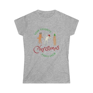Your favorite Christmas crew, Party Cats Women&#39;s Softstyle Tee