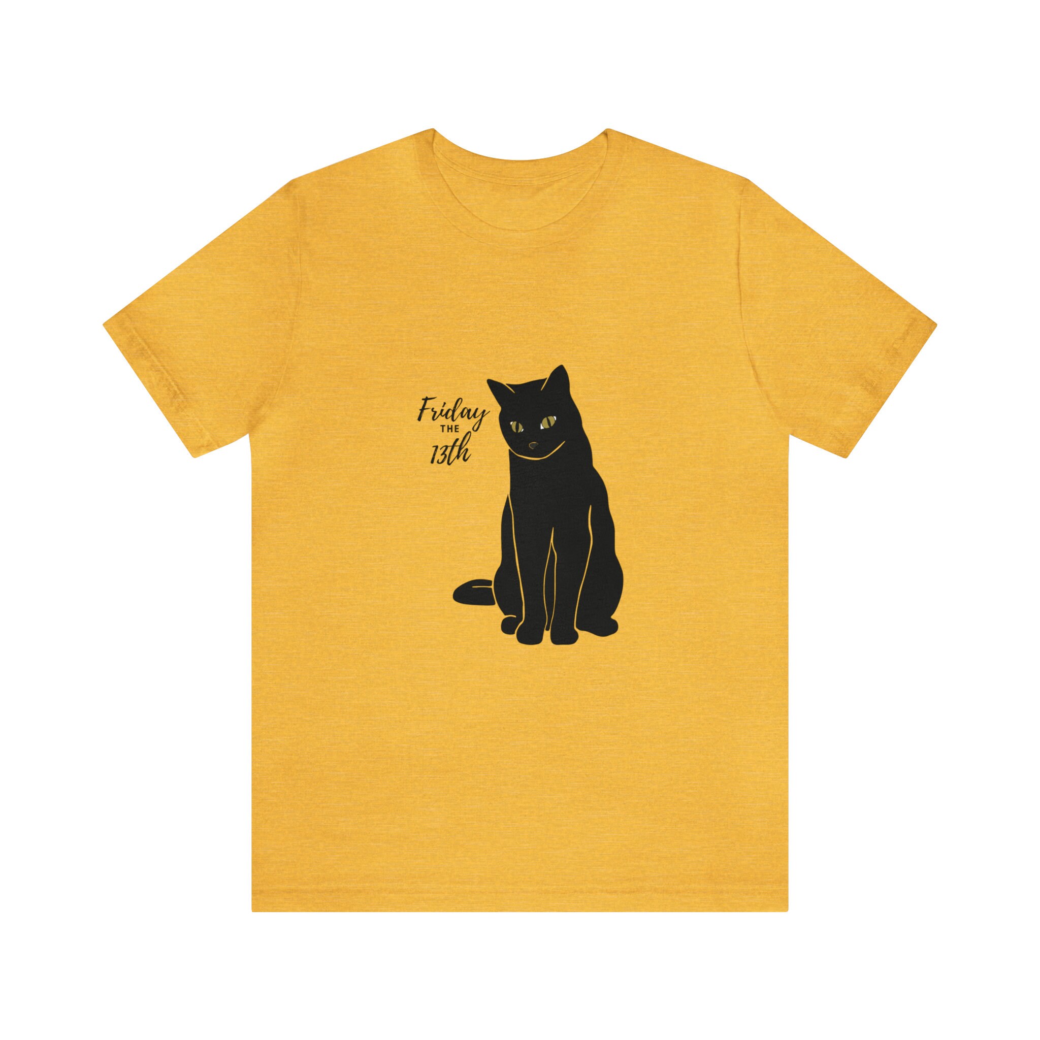 ★WAIKEI★ Black Cat Archive Short Sleeve T-Shirt YKBE02TS06 Friday the 13th, Black Cat, Halloween Unisex Jersey Short