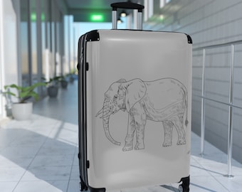 Grauer Elefant-Koffer