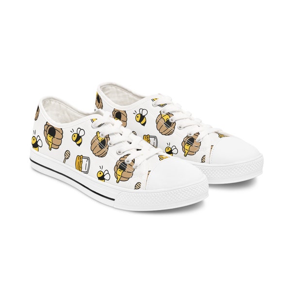 Honey and Bees - Women's Low Top Sneakers