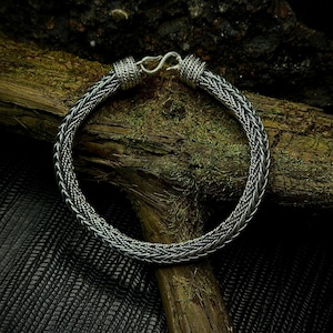 Snake 925 Sterling Silver Bracelet | Silver Mens Bracelet | Snake Bracelet |  | Medieval Jewelry | Celtic Jewelry | Snake Jewelry