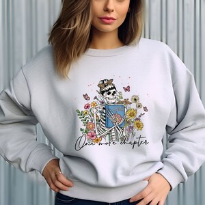 Book Lover Just One More Chapter Unisex Heavy Blend™ Crewneck Sweatshirt Reading Shirt Mother&#39;s Day Gift