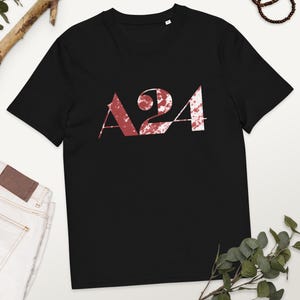 A24 Blut Splatter Limited Edition Film Shirt Midsommar Alles überall Auf einmal Parthenope Ochi Opus Kriegsführung Tod eines Einhorns