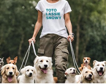 Lieblings-Klassiker Film Hunde Tshirt Toto Zauberer von Oz Lassie Tv Show Snowy Tintin Hundegeschenk Mama Cooles grafisches T-Shirt Hundethema Herrliches Hundegeschenk
