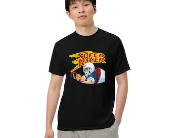 Go Speed Racer los! Speed Racer Unisex stückgefärbtes schweres T-Shirt