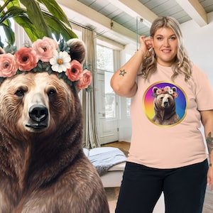 Premium Organic Cotton Mama Bear Rainbow t-shirt Mother&#39;s Day Tee Mama Bear Shirt Mom shirt Plus Sizes