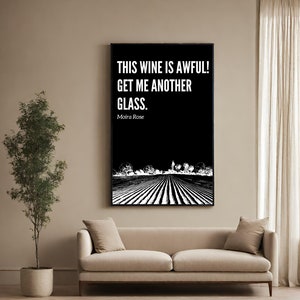 Moira Rose Quote This Wine is Awful Poster Schitts Creek Digital Download Print Home Office Decor Printable Schitts Creek Prints