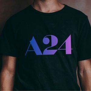 A24 Farbverlauf T-Shirt Limited Edition Tshirt Film Crew Tee Beau is Afraid Marcel The Shell Pi Sharper Close Aftersun Earth Mama Die Inspektion