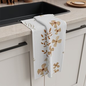 Simple Modern Kitchen Decor Modern Tea Towel Botanical Tea Towel Kitchen Towel Cottagecore Kitchen Towel Modern Kitchen Towel