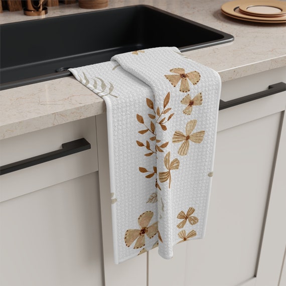 Simple Modern Kitchen Decor Modern Tea Towel Botanical Tea Towel