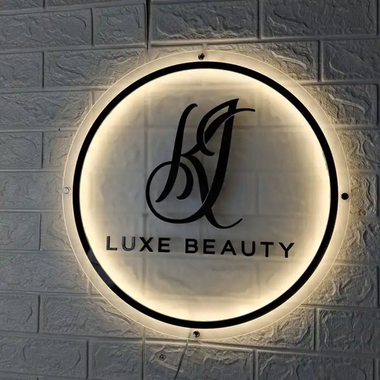 Beauty Salon Logo Backlit Business Logo Dental Logo Sign Boutique Logo ...