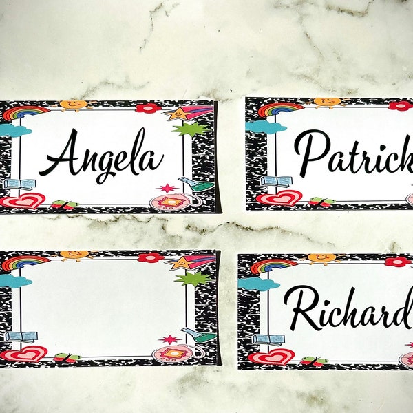 Custom name tags, teacher resources, homeschool, name tags for kids, labels, classroom decorations, stickers, self adhesive name tags