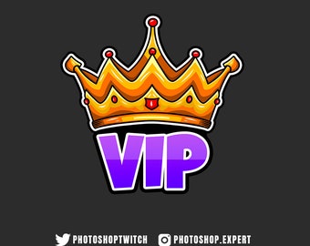 VIP Emote, Twitch VIP Emote, Twitch Emotes, Discord Emote, VIP Emotes, Crown Emote, Crown Emotes, King Emote, King Emotes