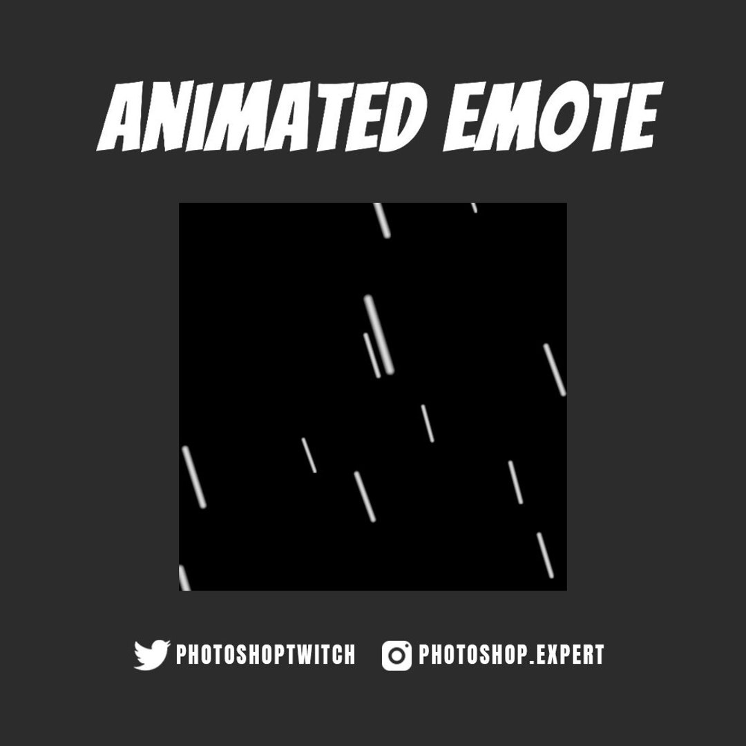 Animated Rain Fall Emote, Rain Emote, Twitch Emote, Stream Emote, Rain ...