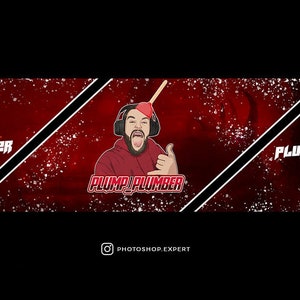 Custom twitch banner, kick banner, youtube banner, custom banner