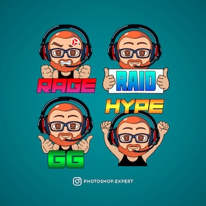Custom Twitch Emotes, Discord  Emotes, Kick Emotes, Youtube Emotes