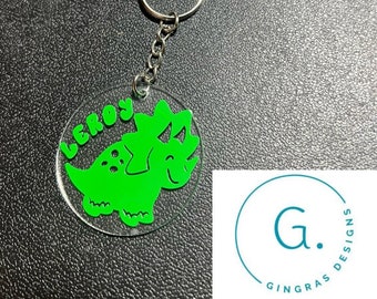 Personalized by order round keychain
