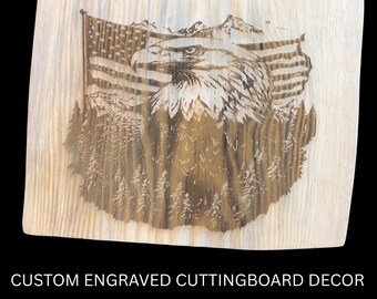 Custom Engraved Cutting board decor