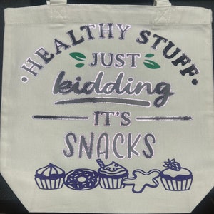 Healthy stuff just kidding handbag