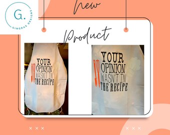Your opinion wasn't in the recipe personalized apron.