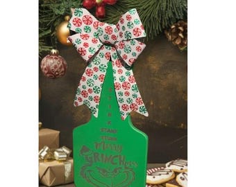 Grinch stink stank stunk Paddle Christmas decor