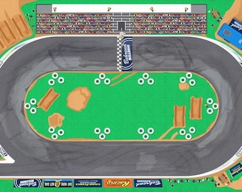 Alfombra Behrend Bullring Racetrack - 2 pies x 3 pies