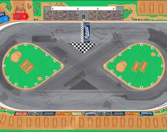 Alfombra Behrend Fairgrounds Racetrack - 3 pies x 5 pies