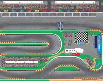 Alfombra de pista de carreras Behrend Motorsports Park - 3 pies x 5 pies