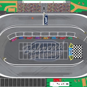 Behrend Speedway - Kids Racetrack Playmat - 3'x5'