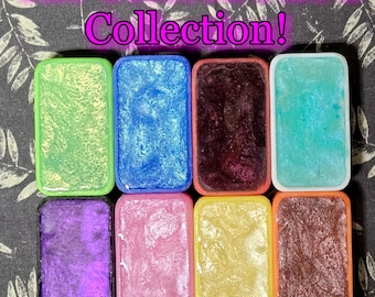 The Colorful Single Color Resin Poured PETG Fidget Sliders  - Duck