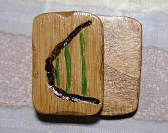 The Gate Slider - A Slim 3-Click Wooden Fidget Slider in Bamboo