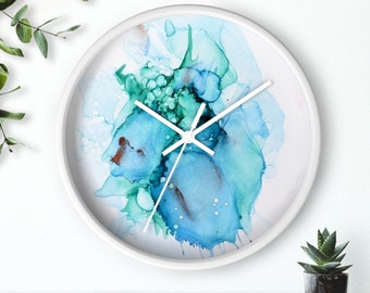 Unique wall clock, Modern art wall clock, Modern living room wall decor, Decorative Clock, Colorful Clock, Art clocks