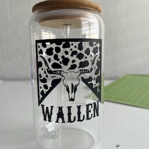 Lattina di vetro Morgan Wallen da 16 once