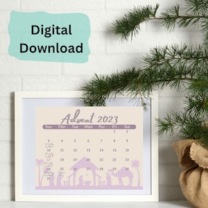 Christmas advent calendar advent printable advent 2023 calendar digital printable