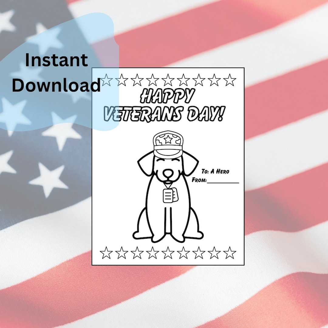 Veterans day coloring sheets pdf free
