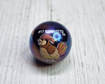 Vintage Pokémon Pidgeotto #17 Marbles Holo Metallic Toy Biz Collectible Retro