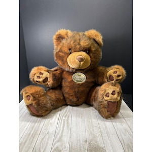 Vintage Platinum Plus Teddy Bear Plush Brown Stuffed Animal Toy 13'' Tall