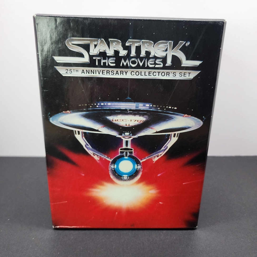 Star Trek the Movie 25th Anniversary Collector's VHS Set of 5 Boxed Etsy