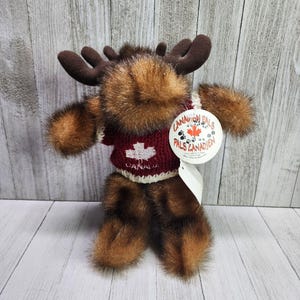 Nicholby's Canadian Pals CDA Mink Moose Plush 9'' Stuffed Animal Toy