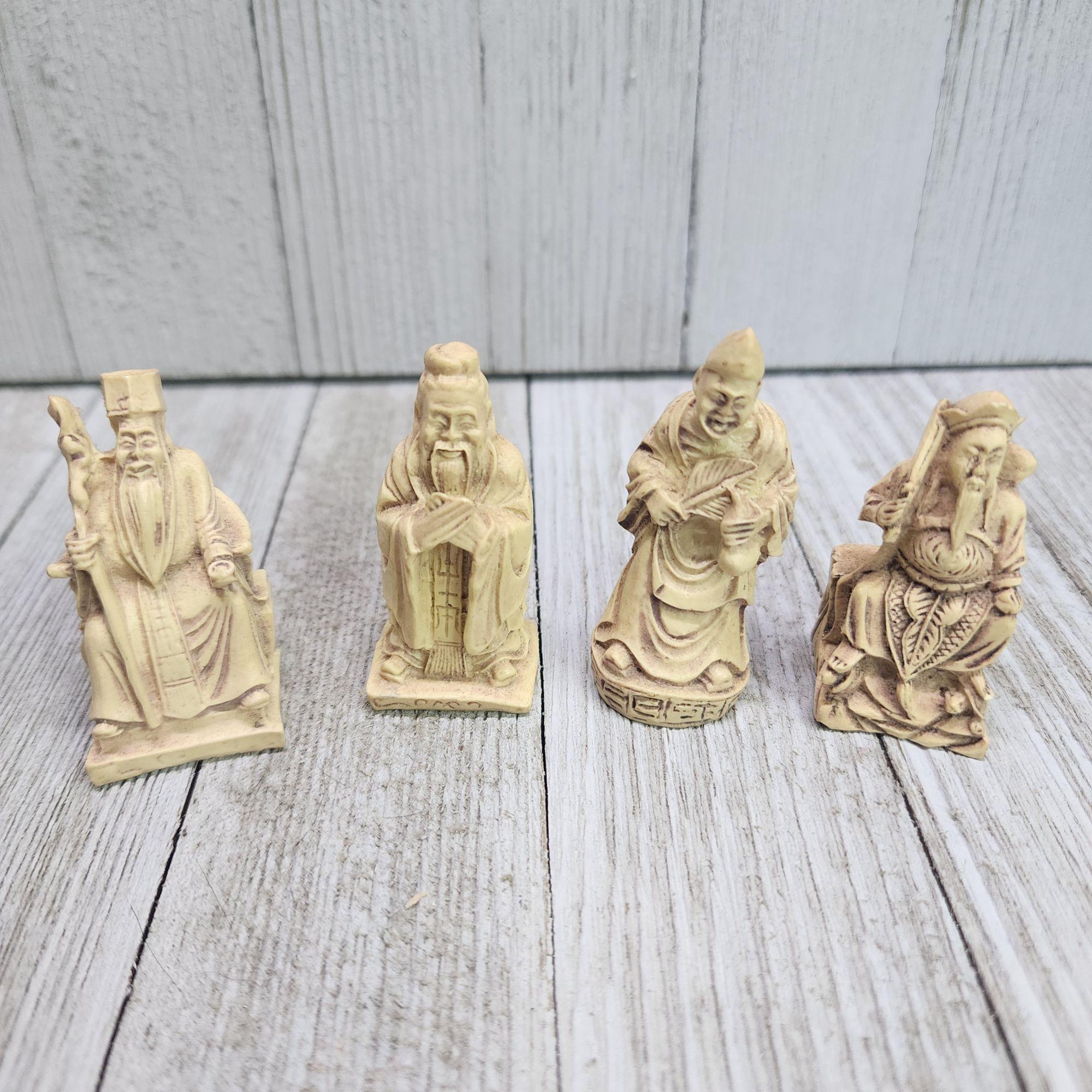 インドネシアの仏像彫刻 ビンテージ彫刻インドネシア賢者仏像 - 4 体セット - Etsy 日本